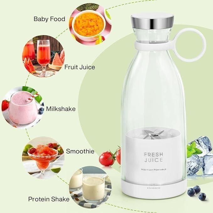 QuickBlend™ Travel Juicer – Rechargeable & Lightweight