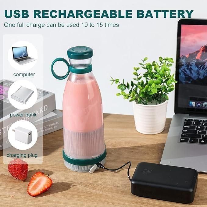 QuickBlend™ Travel Juicer – Rechargeable & Lightweight