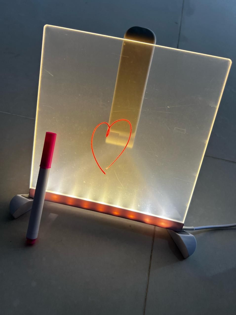 Acrylic LED Writing Board – Neon 3D Light Message Pad for Kids & Adults