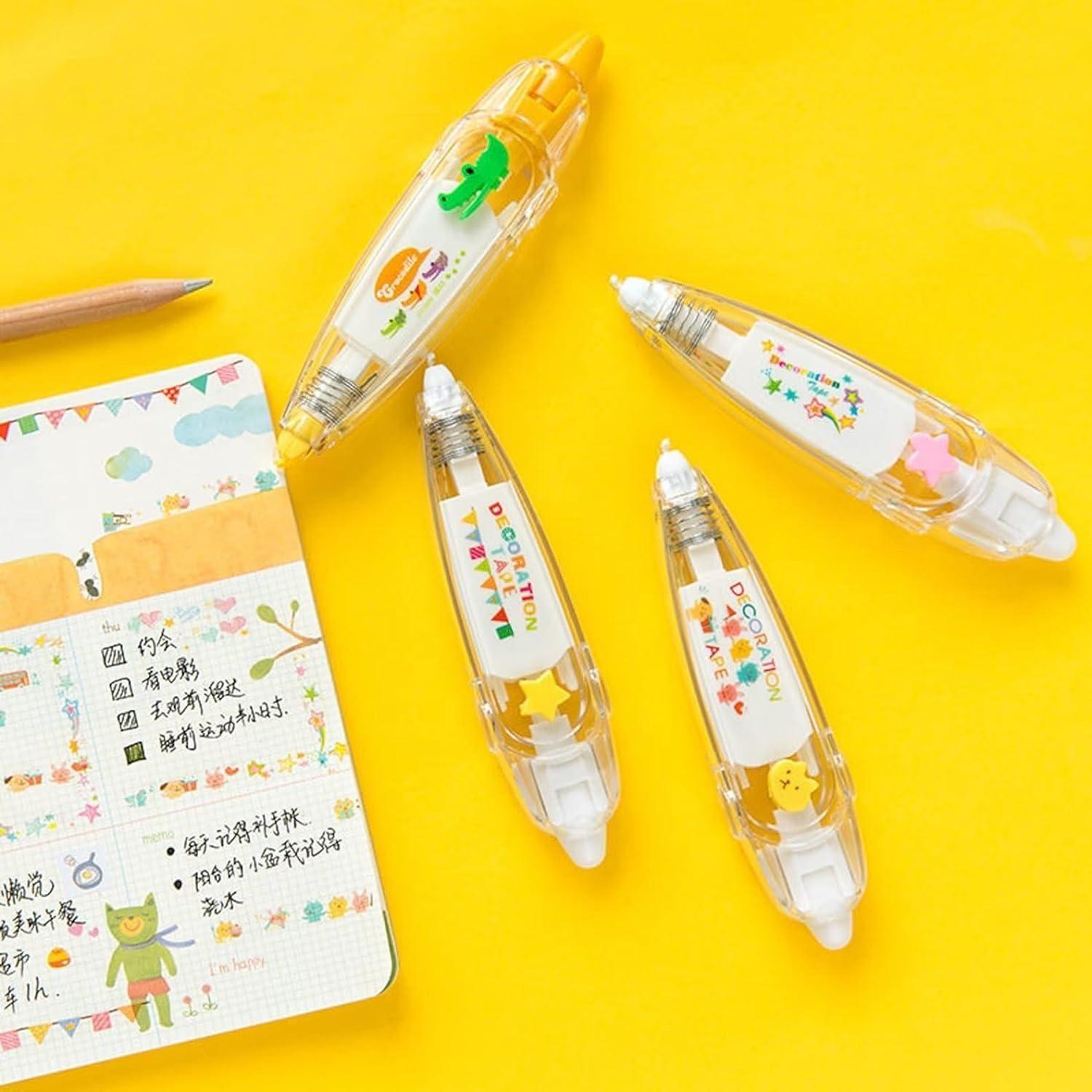 Decorative Tape Pen Set – Cute & Quirky Sticker Roller  (2-Pack)