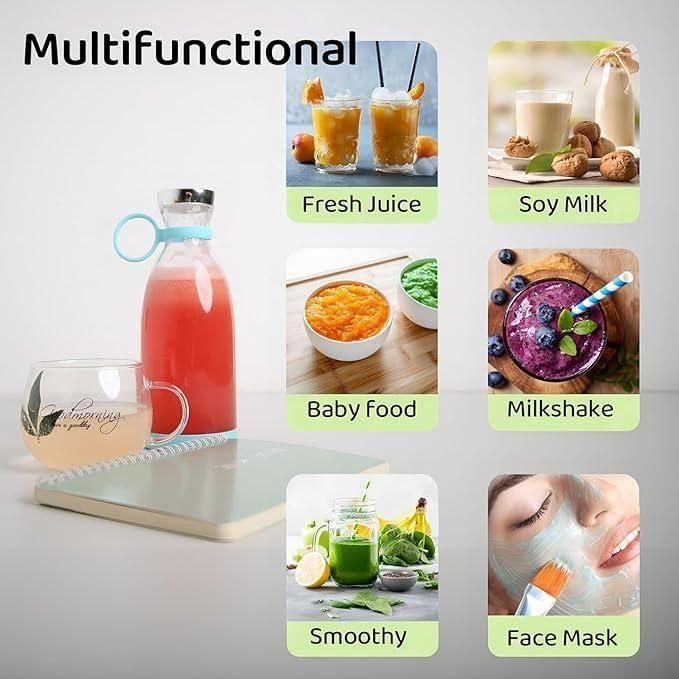 QuickBlend™ Travel Juicer – Rechargeable & Lightweight