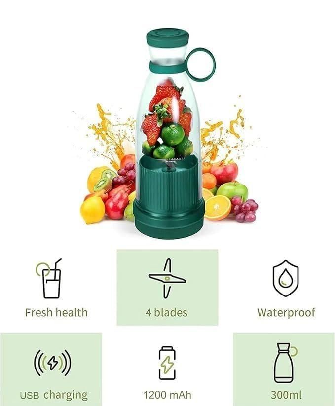 QuickBlend™ Travel Juicer – Rechargeable & Lightweight