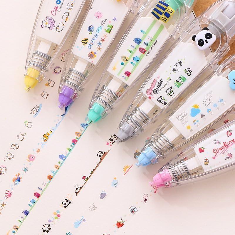 Decorative Tape Pen Set – Cute & Quirky Sticker Roller  (2-Pack)