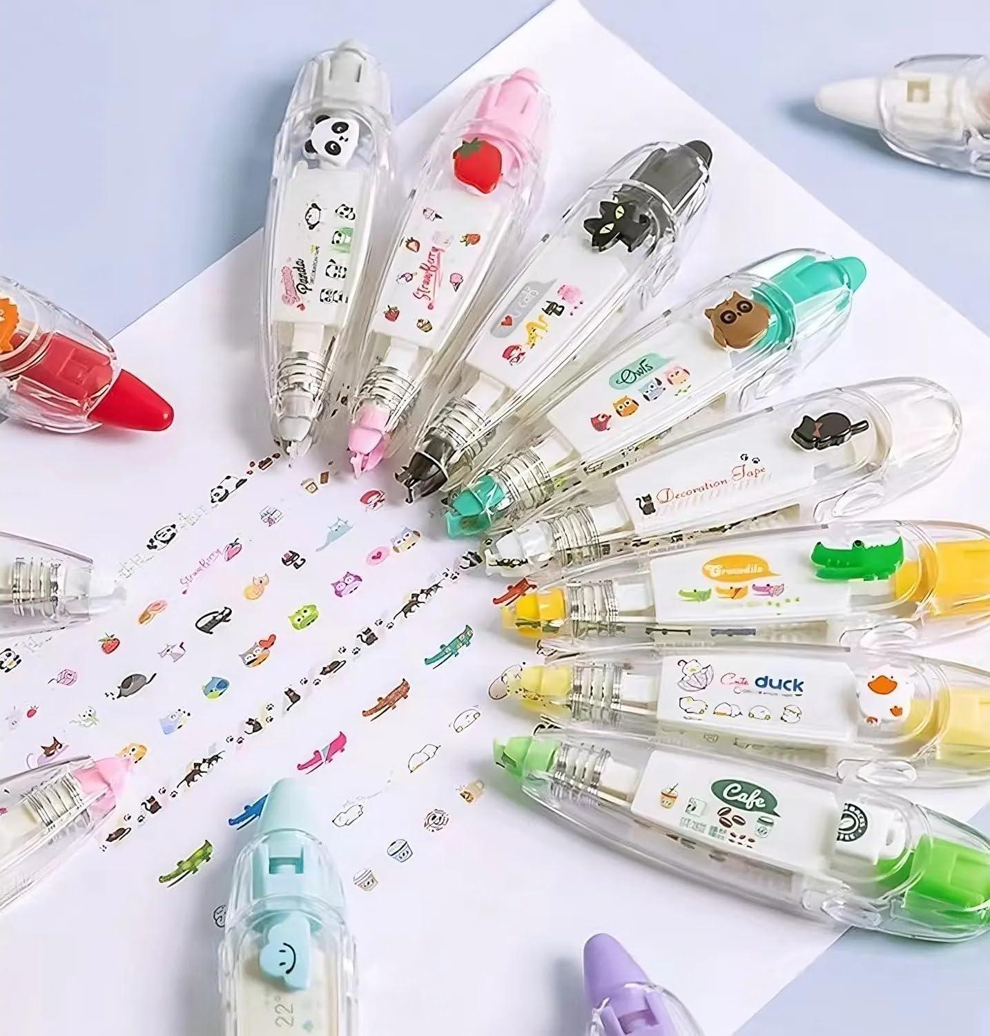 Decorative Tape Pen Set – Cute & Quirky Sticker Roller  (2-Pack)